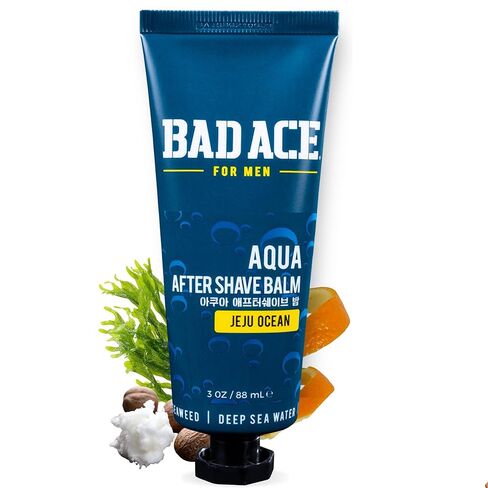 Aqua After Shave Balm For Men, Korean Skin Care, Men's Post Shave Lotion, Calms & Soothes Skin from Redness, Irritation & Razor Burn, Jeju Ocean (3 oz) in Kuwait