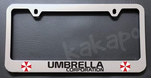 حامل للوحة ترخيص السيارة لشركة Umbrella Corporation لإطار لوحة ترخيص Resident Evil Chrome in Saudi Arabia