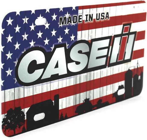 Case IH Made in USA Patriotic License Plate OBT140 in Kuwait
