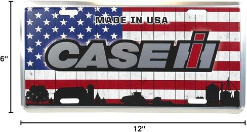 Case IH Made in USA Patriotic License Plate OBT140 in Kuwait