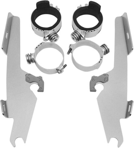 مجموعة تركيب Memphis Shades Trigger-Lock (مصقولة/جناح الخفاش) متوافقة مع 04-09 Yamaha XVS11A in Saudi Arabia