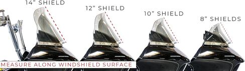 Long Ride Shields - 2015-2023 Windshield for Harley Davidson Road Glide Thresher Series Acrylic (Light Tint, 8 Inch) in Saudi Arabia