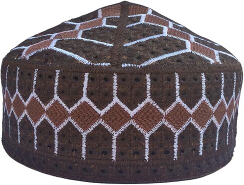 قبعة صلاة للرجال الكوفيين المسلمين للجنسين قبعات رمضان قبعة نماز مصنوعة يدويًا in Kuwait