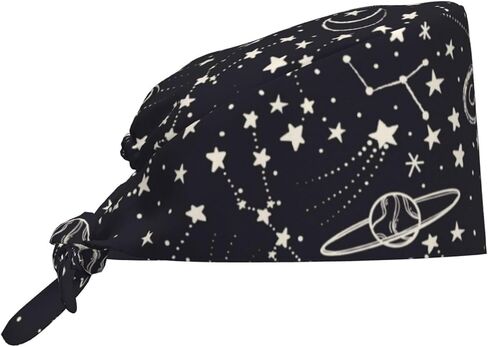 Working Hat Work Cap with Sweatband Adjustable Bouffant Tie Back Hats Breathable Nurse Scrub Caps for Women Men Turban Cap in Saudi Arabia
