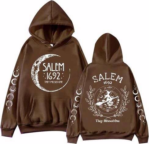 Salem 1692 They Missed One Hoodie Halloween Witch Sweatshirt Halloween Vintage Hoodie in Saudi Arabia