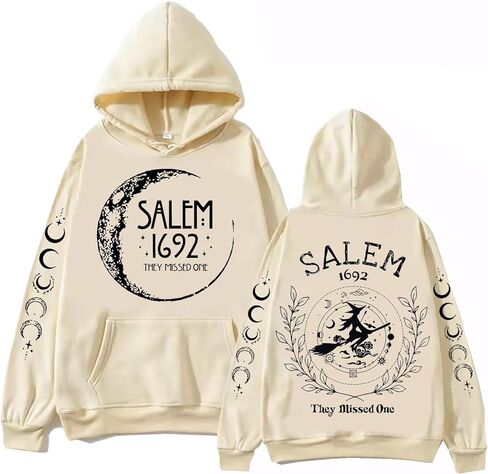 Salem 1692 They Missed One Hoodie Halloween Witch Sweatshirt Halloween Vintage Hoodie in Saudi Arabia