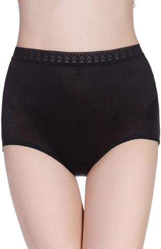 Forever Angel Women's 100% Silk Knitted High Rise Panties Briefs in Saudi Arabia