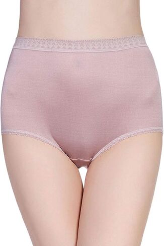 Forever Angel Women's 100% Silk Knitted High Rise Panties Briefs in Saudi Arabia