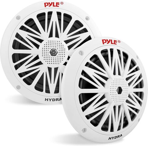 Pyle 5.25 Inch Dual Marine Speakers - 2 Way Waterproof and Weather Resistant Outdoor Audio Stereo Sound System with 150 Watt Power, Poly Carbon Cone, Cloth Surround and Low Profile Design - 1 Pair in Saudi Arabia