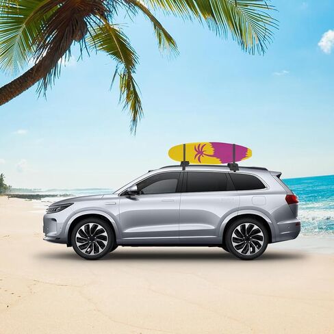 Car Soft Roof Rack Black 600D Oxford Cloth EVA Foam Anti Slip Bottom Universal Soft Roof Rack Pads for Kayak Surfboard in Kuwait