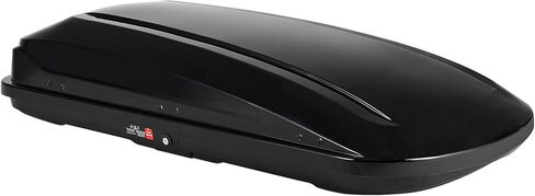 Rooftop Cargo Box Carrier, Hard Shell Roof Luggage Storage Box w/Dual-Side Opening, 12.36 Cu. ft, 165 LBS Capacity, Secure Keys & Straps, Ideal for Car, SUV, Van, Black in Saudi Arabia