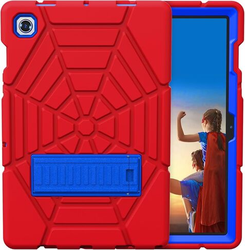 Grifobes Galaxy Tab A8 Case, for Samsung Galaxy Tab A8 Case 10.5 inch 2022 Shockproof Rugged Protective Cover with Stand for 10.5" Tablet SM-X200/X205/X207 for Kids Boys Children (Red+Blue) in Kuwait
