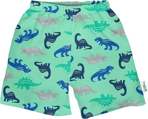 i play. by Green Sprouts Boys' Trunks with Built-in Reusable Swim Diaper, Aqua/Gray, 12 Months in Saudi Arabia
