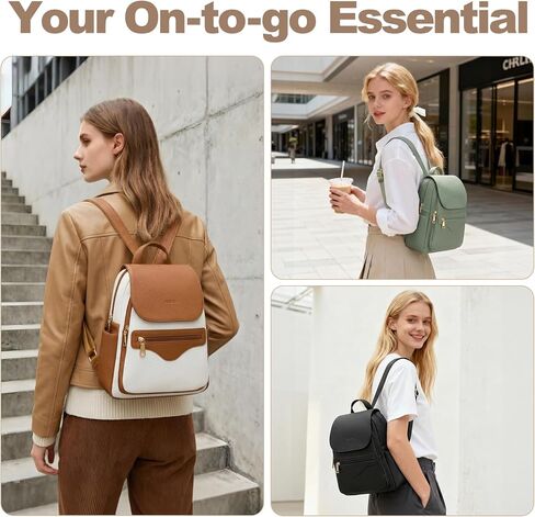 Leather Laptop Backpack Purse Mini Backpack Purse for Women in Kuwait