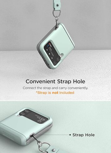 حافظة هاتف Terra Guard الحديثة من VRS DESIGN لهاتف Galaxy Z Flip 4 5G (2022)، حافظة حماية بمفصلات شبه تلقائية بتصميم عصري أنيق (أخضر بحري) in Saudi Arabia