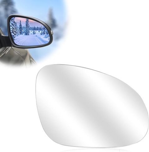 Passenger Right Side Heated Mirror Glass Replacement for VW Jetta Rabbit Passat GTI R32, Side Mirror Glass With Rear Holder in Saudi Arabia
