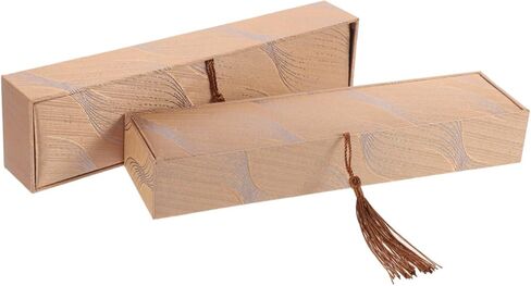 2PCS Chinese Style Necklace and Bracelet Jewelry Boxes with Tassel Vintage Ethnic Trinket Storage Case for Rings Pendants Compact Travel-friendly Organizer with Elegant Plume in Kuwait