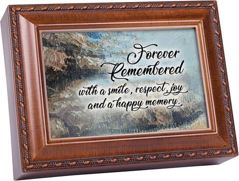 Cottage Garden Forever Remembered Memory Woodgrain Jewelry Music Box Plays Edelweiss in Saudi Arabia