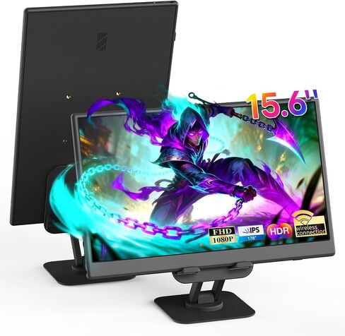 Portable Monitor for Laptop,120hz Portable Gaming Monitor FHD 1080P 18.5 inch Laptop Monitor Extender Travel Portable Computer Monitor Screen Extender for PS5/4 Mac PC USB C Second Monitor Portatil in Saudi Arabia