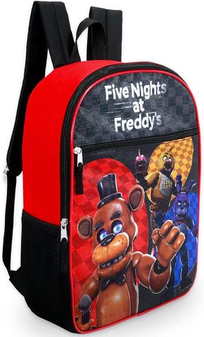 حقيبة ظهر Five Nights at Freddy's للأولاد - حزمة مع حقيبة مدرسية FNAF للأطفال بالإضافة إلى ملصقات، وزجاجة مياه، ومجموعة حقيبة ظهر أخرى للأطفال والمراهقين in Kuwait
