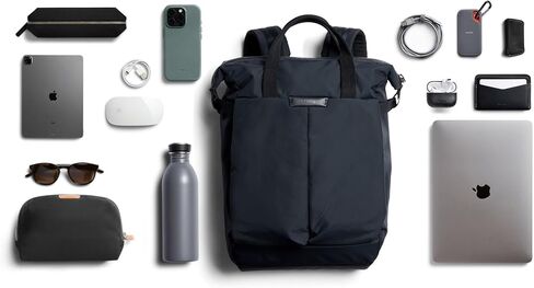 Bellroy Tokyo Totepack Compact (حقيبة ظهر، حقيبة حمل، حقيبة كمبيوتر محمول مقاس 13 بوصة) - أزرق داكن in Kuwait