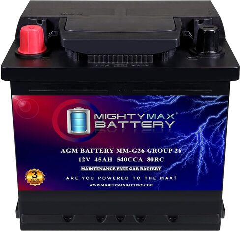 Mighty Max Battery MM-G26 Group 26 12V 45AH 540CCA Replacement Battery Compatible with Polaris General 4 1000 EPS Ride Command Edition 19 in Saudi Arabia