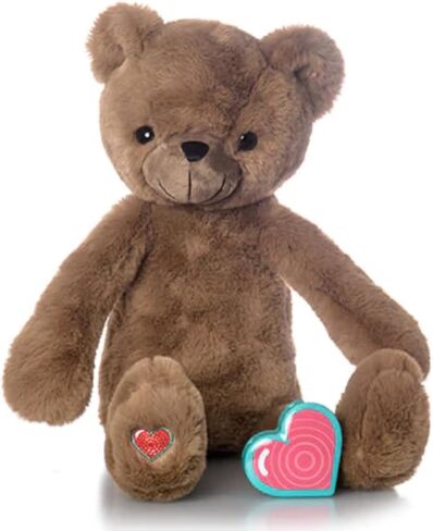 مسجل صوت رقمي MBHB على شكل دب حيواني محشو مع مسجل 20 ثانية، يلتقط نبضات قلب الطفل أثناء الحمل + الموجات فوق الصوتية لاستحمام الطفل، والسجل، وأعياد الميلاد، وهدية الأم الجديدة، ليل تان in Kuwait