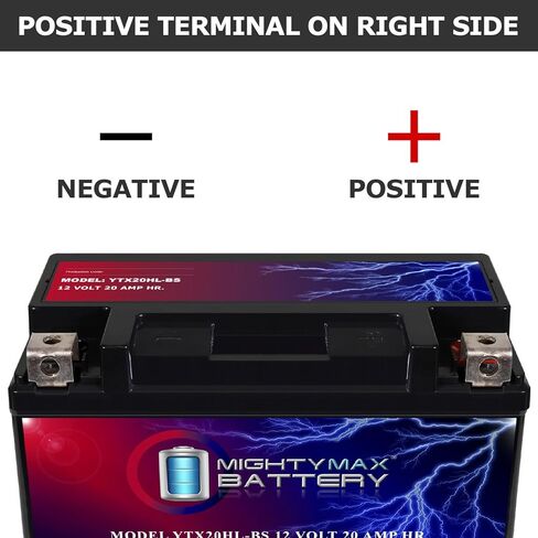 Mighty Max Battery YTX20HL-BS 12V 20AH SLA Replacement Battery Compatible with Victory V92SC Sport Cruiser 00-01 in Saudi Arabia