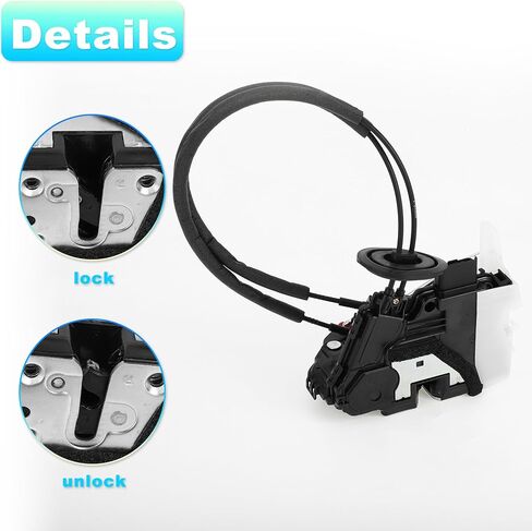 X AUTOHAUX Replacement Front Right Passenger Side Power Door Lock Actuator Motor with Cable for Kia Forte 2014-2018 for Kia Forte5 2014-2018 Door Latch Actuator Assembly No.81320A7011 Black in Saudi Arabia