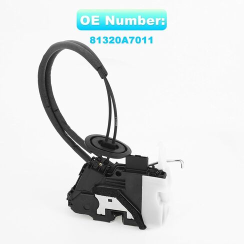 X AUTOHAUX Replacement Front Right Passenger Side Power Door Lock Actuator Motor with Cable for Kia Forte 2014-2018 for Kia Forte5 2014-2018 Door Latch Actuator Assembly No.81320A7011 Black in Saudi Arabia