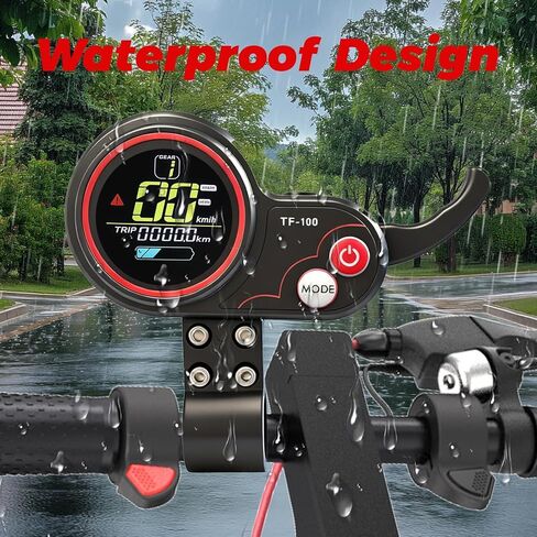 Wokyo TF-100 6Pin Waterproof Electric Scooter LCD Display and Thumb Throttle Replacement, 24V/36V/48V Universal Electric Thumb Throttle with Display Instrument Fit for Kugoo M4 Escooter Controller in Saudi Arabia