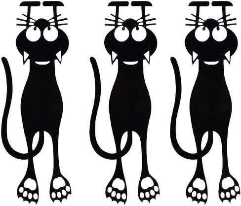9 - Pack Cat Silhouette Bookmarks: Multi - Pack Options for Book Lovers in Saudi Arabia