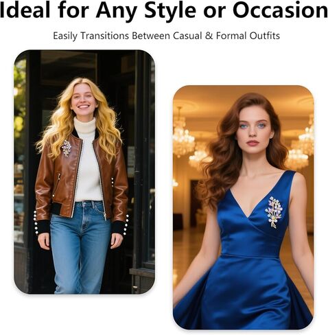 Purple Brooches for Women Vintage Flower Pin Elegant Brooch Pins for Ladies and Womens Sparkling Rhinestone Corsage for Mother Retro Floral Accessories in Kuwait