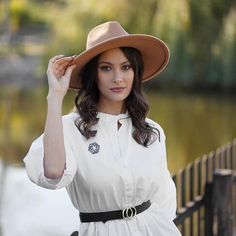 Flower Brooches for Women,Blue Wreath Brooch Pin,Crystal Pearl Flower Brooches Pins, Elegant Accessory for Weddings, Parties & Mother’s Day Gifts in Kuwait