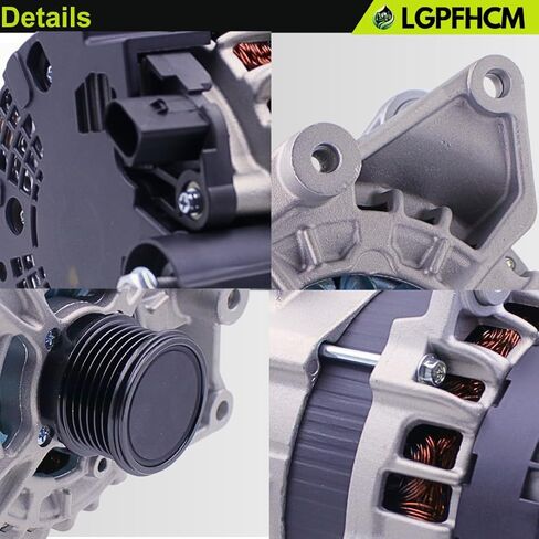 12V 190A A0009067703 Alternator for Mercedes-Benz C300 W205 2015-2018 For GLC300 C253 2016-2019 For GLC350e 2020 For Metris SC6 pulley 2018-2021 For Metris 2021 CW 4-Groove #0125812011 0125812058 in Kuwait