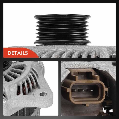 A-Premium Alternator Compatible with Ford Ranger 2010-2011 2.3L, 12V 100A 6-Groove Pulley Clockwise, Replace# AL5T-10300-CA, AL5T-103400-CA in Saudi Arabia