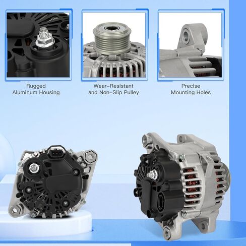 High Output Alternator for Kia for Sportage 2011-2013 for Hyundai for Tucson 2010-2013 for Kia for Forte 2010-2013 Replaces# 11491 11492 in Kuwait