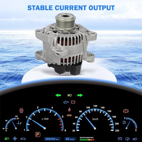 High Output Alternator for Kia for Sportage 2011-2013 for Hyundai for Tucson 2010-2013 for Kia for Forte 2010-2013 Replaces# 11491 11492 in Kuwait