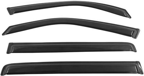 FREEMOTOR802® Tape-on Side Window Visors Wind Deflectors Rain Guards Vent Visors, Compatible with 2009-2015 Honda Pilot, Slim Style Smoke Tinted Acrylic 4 Pieces in Saudi Arabia