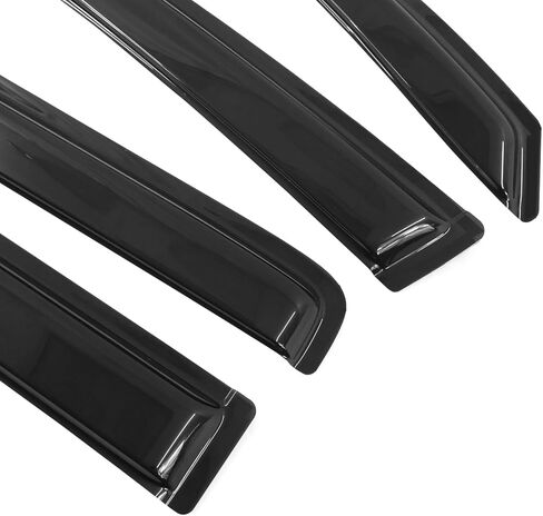 FREEMOTOR802® Tape-on Side Window Visors Wind Deflectors Rain Guards Vent Visors, Compatible with 2009-2015 Honda Pilot, Slim Style Smoke Tinted Acrylic 4 Pieces in Saudi Arabia