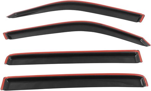 FREEMOTOR802® Tape-on Side Window Visors Wind Deflectors Rain Guards Vent Visors, Compatible with 2009-2015 Honda Pilot, Slim Style Smoke Tinted Acrylic 4 Pieces in Saudi Arabia