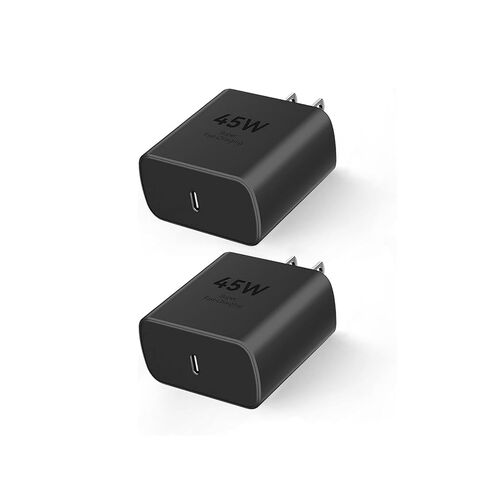 Samsung S24 Super Fast Charger, 2Pack 45W USB-C Super Fast Charging Brick Plug Wall Charger Adapter Block-PD GaN Power PPS Charger for Galaxy S24/S23/S22 Ultra Plus/S20/Z Fold6/Z Flip6/Tab S10/S9 in Kuwait