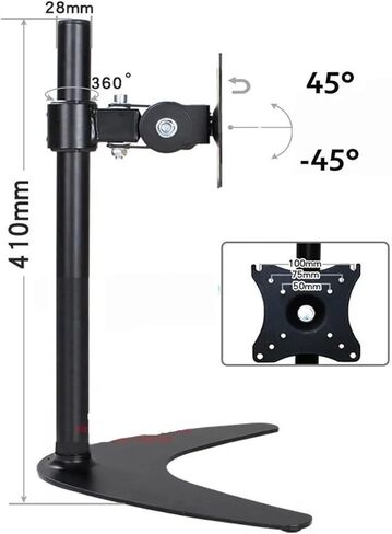 LCD-T600 10 "-27" قاعدة كبيرة 400 مللي متر عالية 50X50 75X75 100X100 شاشة تعمل باللمس شاشات كريستال بلورية الذراع سطح المكتب قوس الإفراج السريع in Saudi Arabia