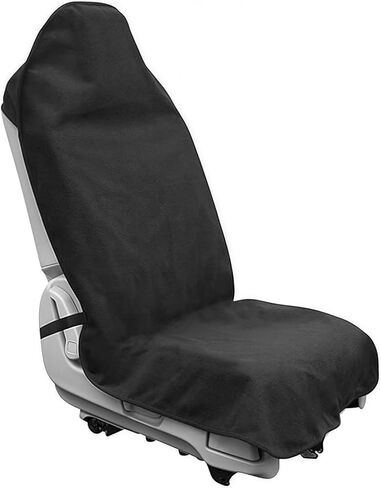 غطاء مقعد سيارة مقاوم للماء، واقي مقعد السيارة الأمامي العالمي، غطاء مقعد سيارة مقاوم للعرق وغير قابل للانزلاق، إكسسوارات حماية للمقعد الأمامي قابلة للغسل في الغسالة لسيارات الدفع الرباعي والسيدان والشاحنة (رمادي) in Kuwait