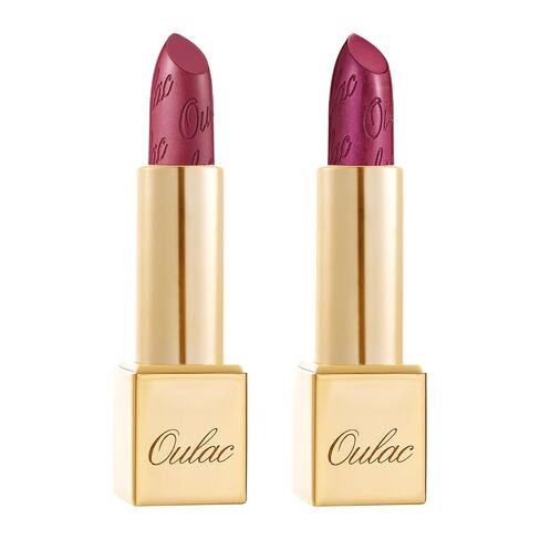 Oulac Metallic Pink Lipstick Set 3PCS High Impact Lipcolor with Moisturizing Formula, Vegan Beauty, Full-Coverage Lip Color 4.3g X 3PCS in Saudi Arabia
