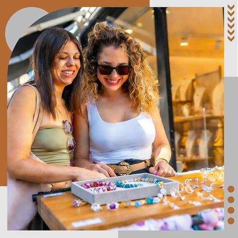 20Pcs Small Velvet Jewelry Tray, 8.3x4.9x0.9Inch Jewelry Storage Display Trays Desktop Decorative Tray for Earring Ring Necklace Bracelet, Grey (1 Grid) in Kuwait