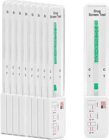 10 Pack - DrugExam Highly Sensitive Marijuana THC 20 ng/mL Single Panel Drug Test Kit - Marijuana Drug Test with 20 ng/mL Cutoff Level for Detecting Any Form of THC in Urine up to 45 Days (10) in Kuwait