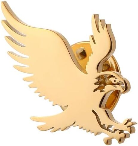 Fierce Eagle Dove Birds Brooch Stainless steel Bow Button Suit Badge Men's Women's Gifts in Saudi Arabia