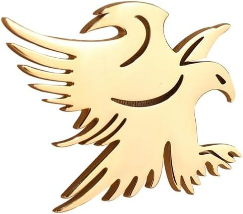 Fierce Eagle Dove Birds Brooch Stainless steel Bow Button Suit Badge Men's Women's Gifts in Saudi Arabia
