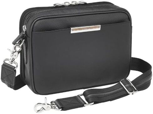 Gun Tote'n Mamas Cowhide Leather Crossbody Bag, Black in Kuwait